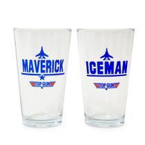 Conjunto de copos de cerveja TOP GUN Maverick and Iceman 600mL x2