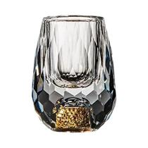Conjunto De Copos De Cristal Luxuoso Com Folha De Ouro Para Bebidas E Chá 15ml 1 2 4 6 Peças Vodka Conjunto De Copos De Cristal Luxuoso Com Folha De Ouro Para Bebidas E Chá 15ml 1 2 4 6 Peças Vodka