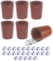 Conjunto de copos de dados Bambu's Grocery LokII com 6 coqueteleiras e 30 cubos