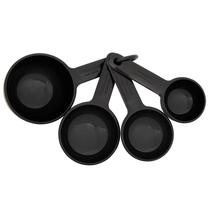 Conjunto de copos de medição KitchenAid Universal de 4 peças preto Conjunto de copos de medição KitchenAid Universal de 4 peças preto