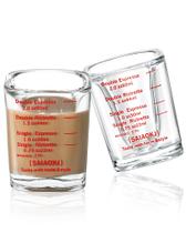 Conjunto de copos de medição SAIAOKJ 2x60ml vermelho