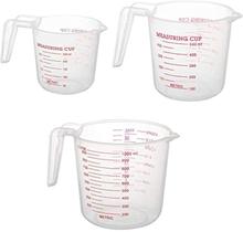 Conjunto de copos de medição Summer House Clear Plastic 250mL 500mL 1L