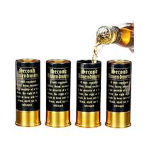 Conjunto De Copos De Shot Patrióticos Da 2ª Emenda, 4 Peças, 3.4x1.3 Polegadas, Plástico, 12 Gauge,