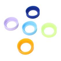 Conjunto de copos de silicone para garrafas de água BIUDECO com porta-copos de 4 peças