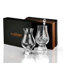 Conjunto de copos de uísque Glencairn Cut com conta-gotas e jarro