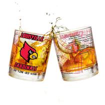 Conjunto de copos de uísque University Of Louisville 2 Low Ball 300mL Conjunto de copos de uísque University Of Louisville 2 Low Ball 300mL
