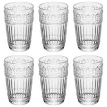 Conjunto de Copos de Vidro 350ml 6 Copos Mauve Wolff