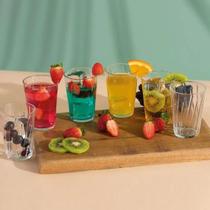 Conjunto de Copos de Vidro 6 Peças 190ml - Modelo Amazonia Nadir