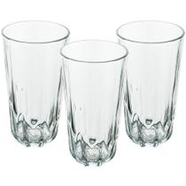 Conjunto de Copos de Vidro Alto 280ml 3 Peças - Seu Lar Conjunto de Copos de Vidro Alto 280ml 3 Peças - Seu Lar