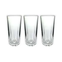 Conjunto de Copos de Vidro Altos Fratelli Ayla 330ml 3 Uni.