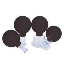 Conjunto de copos de vidro de silicone Massager FeelFree Sport Sport de 4 peças Conjunto de copos de vidro de silicone Massager FeelFree Sport Sport de 4 peças