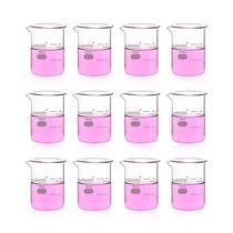 Conjunto de copos de vidro Labvida Upgrated 10 mL, 12 unidades com graduação