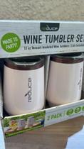 Conjunto de copos de vinho REDUCE 350 ml em aço inoxidável branco, pacote com 2 unidades Conjunto de copos de vinho REDUCE 350 ml em aço inoxidável branco, pacote com 2 unidades