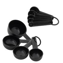 Conjunto de copos e colheres de medição KitchenAid Universal de 9 peças preto Conjunto de copos e colheres de medição KitchenAid Universal de 9 peças preto
