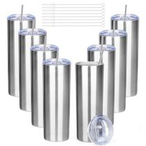 Conjunto de copos FristChoice Skinny 590 ml em aço inoxidável prateado/8 Conjunto de copos FristChoice Skinny 590 ml em aço inoxidável prateado/8