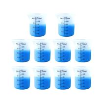 Conjunto De Copos Medidores De Silicone Transparente De 125ml 8 Peças Para Artesanato Em Resina DIY,
