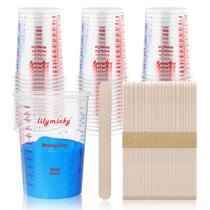 Conjunto de Copos Medidores Descartáveis Lilymicky 50 Unidades de 600 ml