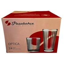Conjunto de Copos Óptica 24 Peças Sofisticação e Praticidade para Todas as Ocasiões Conjunto de Copos Óptica 24 Peças Sofisticação e Praticidade para Todas as Ocasiões