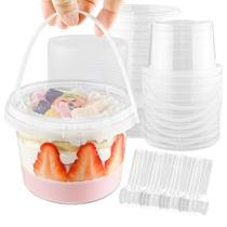 Conjunto de Copos para Bebidas Qsqwsuye 473ml de Plástico Transparente para Sobremesas Conjunto de Copos para Bebidas Qsqwsuye 473ml de Plástico Transparente para Sobremesas