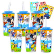 Conjunto de copos Sippy Disney Mickey Mouse, pacote com 6 adesivos de 480 ml