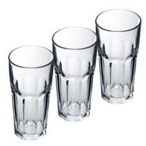 Conjunto de Copos Tipo Milkshake Long Drink 325ml 3 Peças - Em Casa Tem