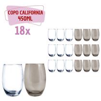 Conjunto de Copos Vidro 9-Cinza 9-Transp 450ml California