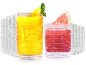 Conjunto de Copos Vintage Lvtrupc Hobnail 12 peças 400 ml e 330 ml Conjunto de Copos Vintage Lvtrupc Hobnail 12 peças 400 ml e 330 ml