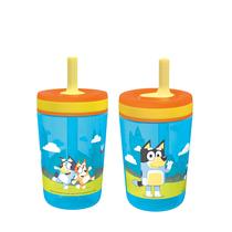 Conjunto de Copos Zak Designs Bluey Kelso (450ml) - 2 Unidades para Crianças Conjunto de Copos Zak Designs Bluey Kelso (450ml) - 2 Unidades para Crianças