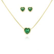 Conjunto De Coração Esmeralda Conjunto De Coração Esmeralda