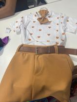 Conjunto de coração feminino tamanho G veste 4 á 6 anos