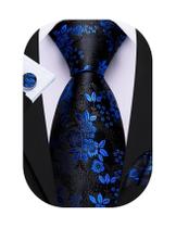 Conjunto de Corbata Barry.Wang de Seda Floral de 150 cm de Largo