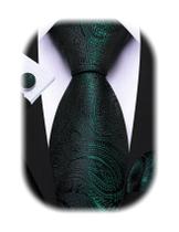 Conjunto de Corbata Barry.Wang de Seda Tejida con Diseño Paisley para Hombre Conjunto de Corbata Barry.Wang de Seda Tejida con Diseño Paisley para Hombre