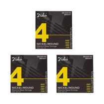 Conjunto De Cordas Para Baixo Elétrico 1 5 10 Pacotes 4 5 6 Cordas Aço Carbono Liga Hexagonal