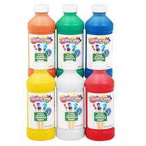 Conjunto de cores de tinta Tempera de 6 cores primárias de 240 mL Conjunto de cores de tinta Tempera de 6 cores primárias de 240 mL