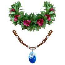 Conjunto de coroas de flores DreamLily Hawaiian Princess Dress Up