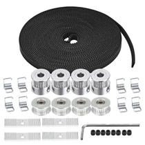 Conjunto de correias dentadas Zeelo 5M GT2 de 6 mm de largura com polia para impressora 3D