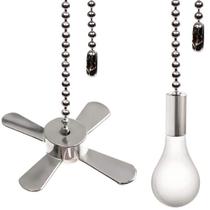 Conjunto de corrente de tração para ventilador de teto Akahttbn com lâmpada e cabo de ventilador Conjunto de corrente de tração para ventilador de teto Akahttbn com lâmpada e cabo de ventilador