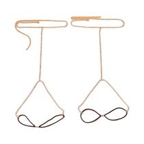 Conjunto De Correntes De Coxa Femininas Sensuais Com Strass, Joias Corporais De Cristal, Arnês