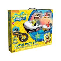 Conjunto de corrida de caça-níqueis NKOK SpongeBob Hot Rod Boat 2531 Kids 6+