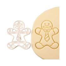 Conjunto De Cortadores De Biscoito De Homem De Gengibre De Natal 1 Peça 4 Peças Para Fondant,