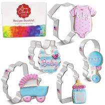 Conjunto de cortadores de biscoitos Ann Clark Baby Shower, 5 unidades. Feito nos EUA