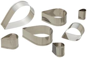 Conjunto de Cortadores de Gotas Ateco em Aço Inoxidável 1,5-7 cm