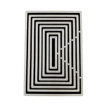 Conjunto De Cortadores De Metal Para Cartões De Saudação DIY Scrapbooking Moldura Retangular
