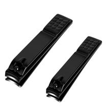 Conjunto de cortadores de unhas Aogeili Sharp em aço inoxidável preto