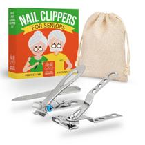 Conjunto de cortadores de unhas para idosos saudáveis e fáceis de manusear para unhas grossas Conjunto de cortadores de unhas para idosos saudáveis e fáceis de manusear para unhas grossas