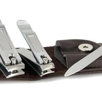 Conjunto de cortadores de unhas Zizzili Basics em aço inoxidável com estojo