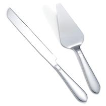 Conjunto de corte de bolo Eisinly Wedding com aço inoxidável prateado