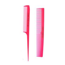 Conjunto de corte e modelagem de cabelo Allegro Combs, 2 unidades (rosa neon)