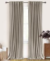 Conjunto de cortinas 100% Blackout Shield Linen 50x213cm Conjunto de cortinas 100% Blackout Shield Linen 50x213cm