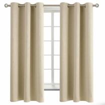 Conjunto de cortinas BGment Beige Blackout 160x160cm com 2 painéis Conjunto de cortinas BGment Beige Blackout 160x160cm com 2 painéis